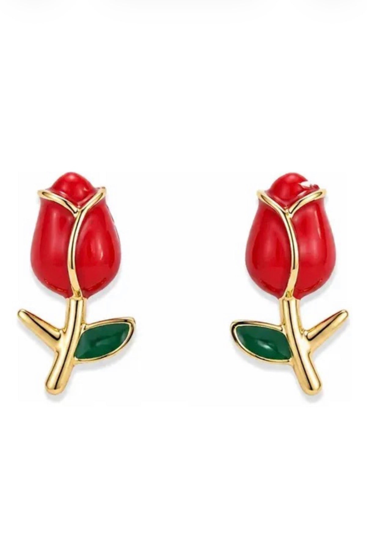 Aretes Tulipan Rojo