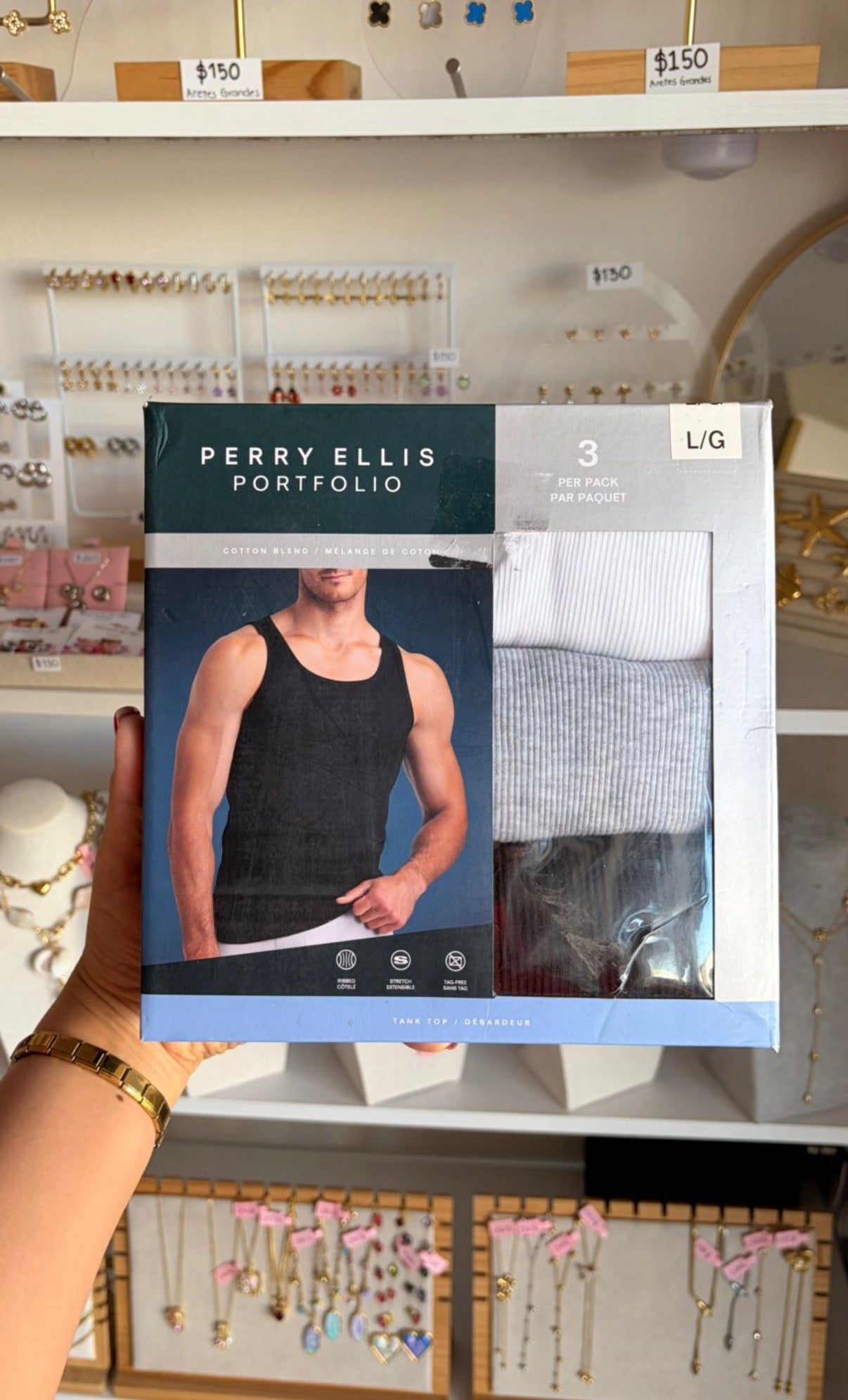 Playeras Caballero Talla L Perry Ellis