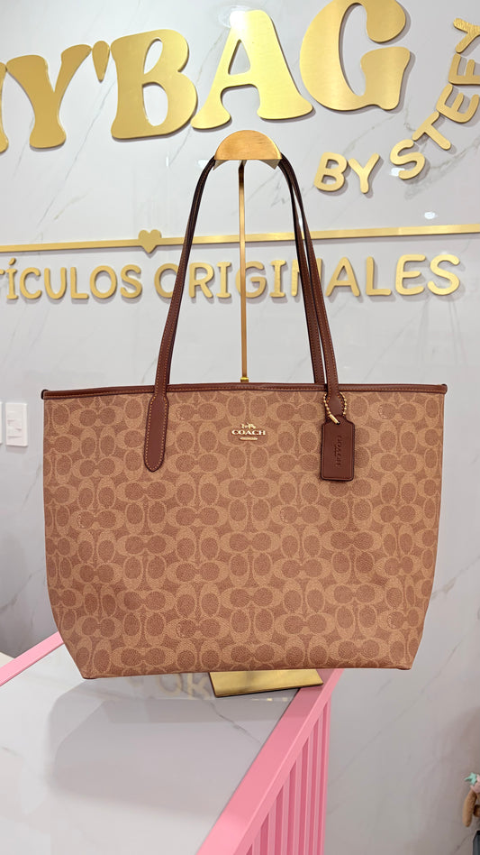 Bolsa Dama City Tote Café Coach