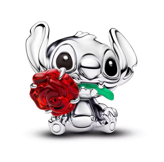 Charm Chapado Stitch Y Rosa