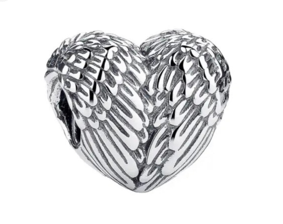 Charm Chapado Corazón Alas