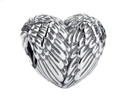Charm Chapado Corazón Alas