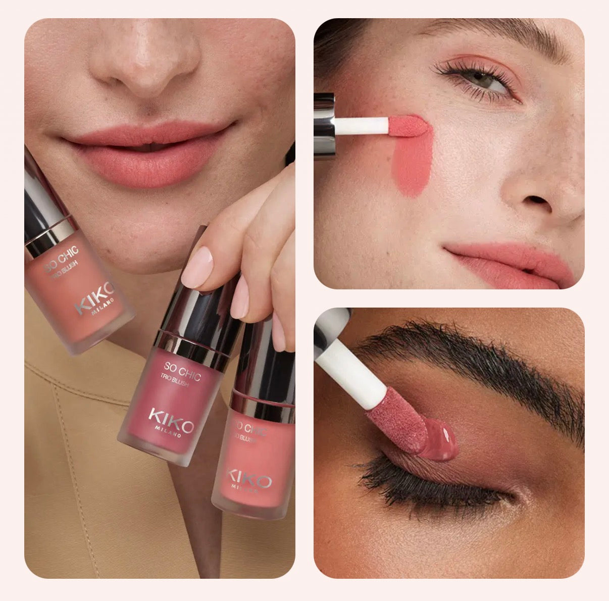 Trio Blush So Chic Tono 04 Ruby Bliss 4.5ml Kiko Milano