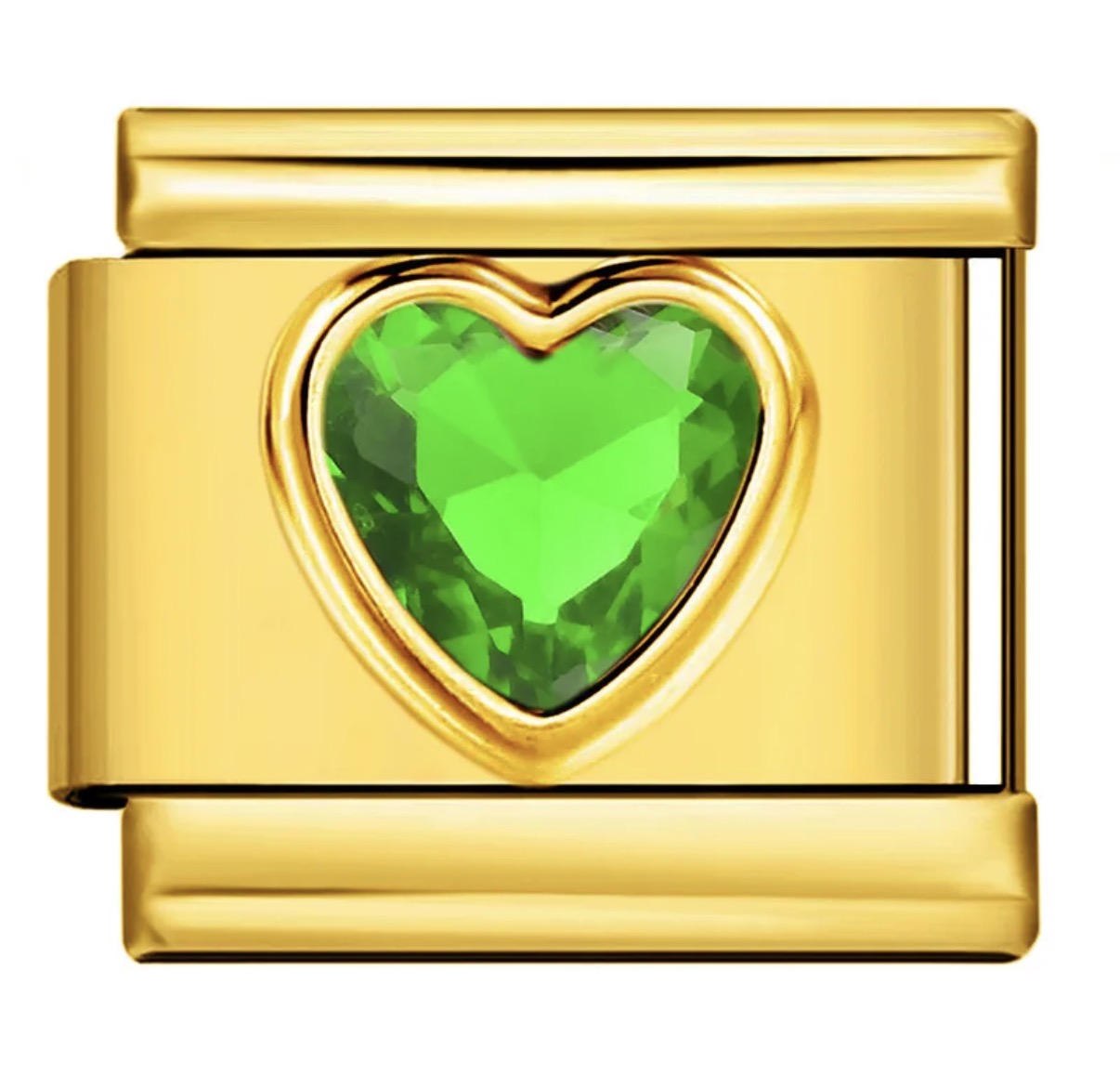 Charm Italiano Corazón Verde