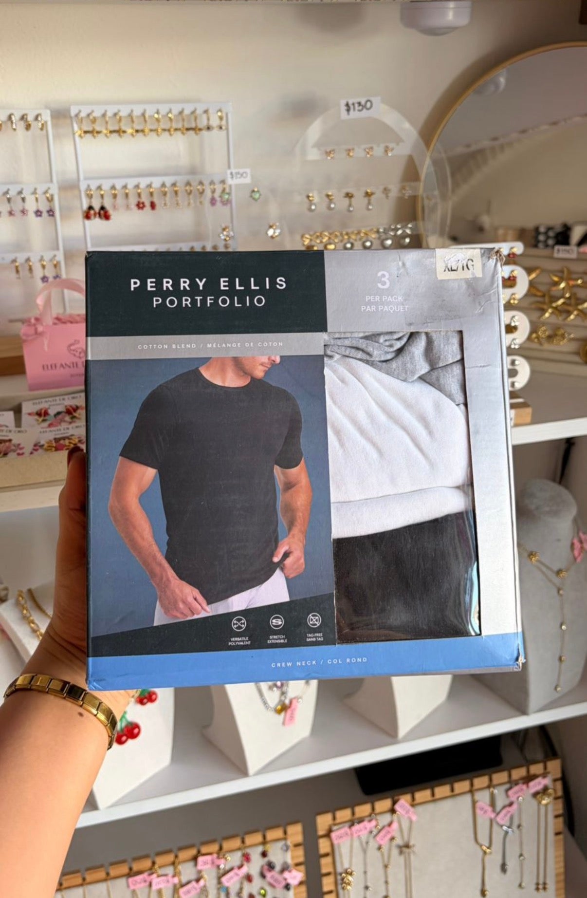 Playeras Caballero Talla XL Perry Ellis