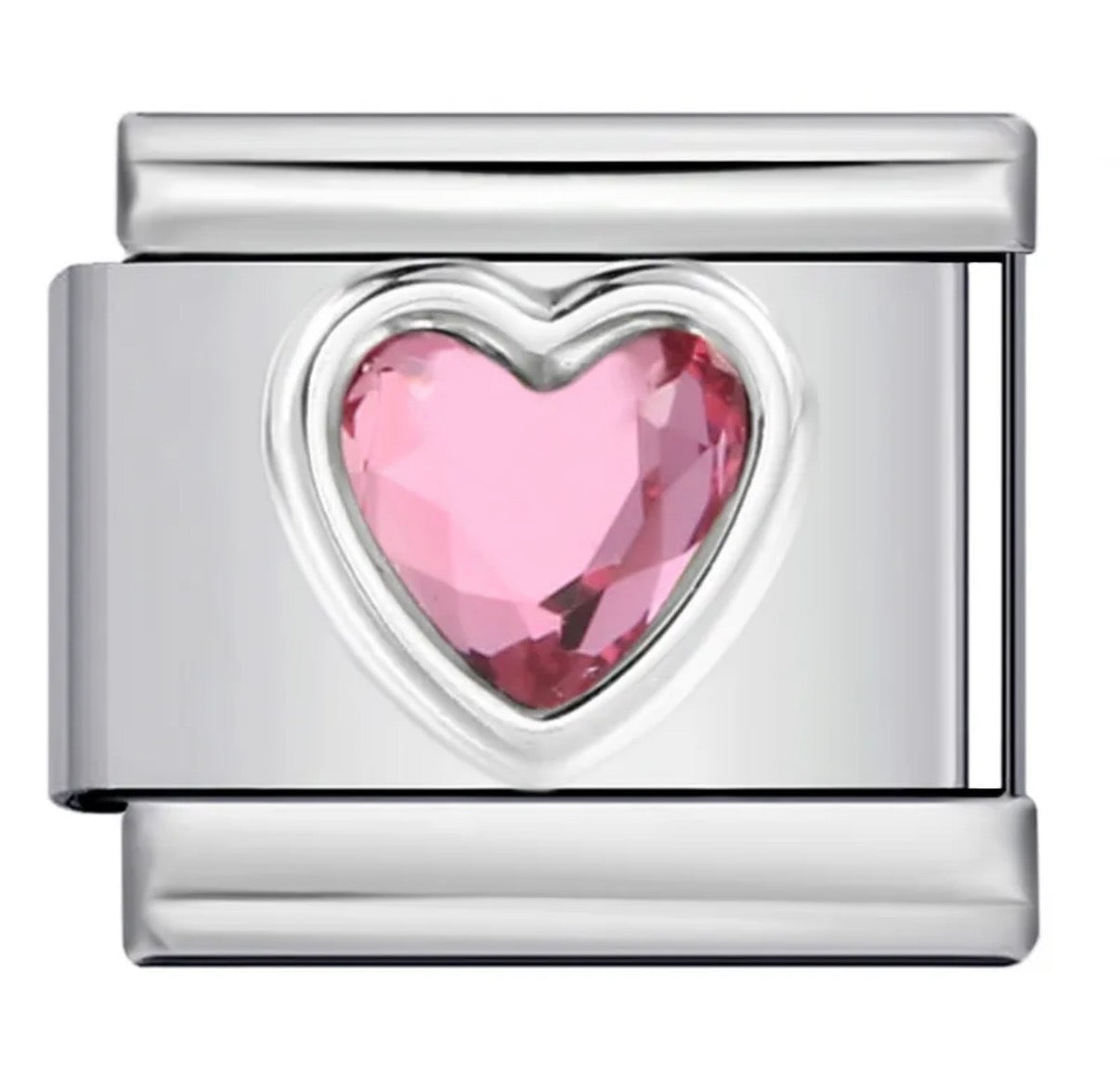Charm Italiano Corazón Rosa