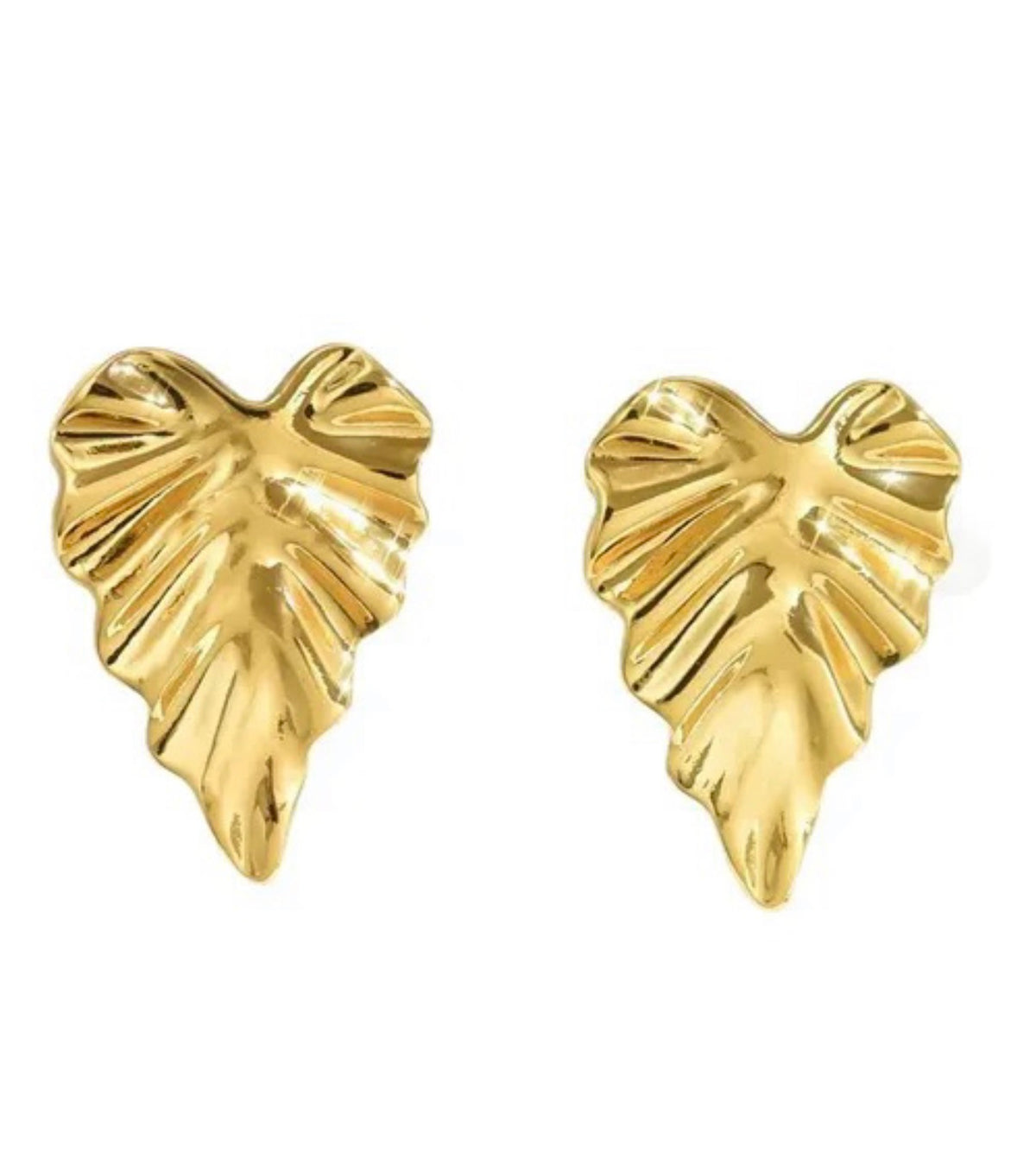 Aretes Hoja Corazón