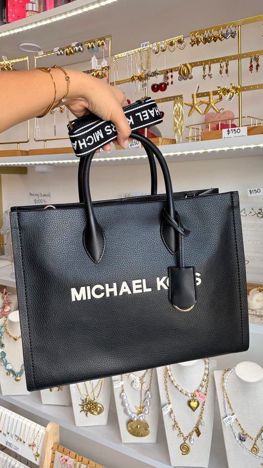Bolsa Dama Tote Negra Michael Kors