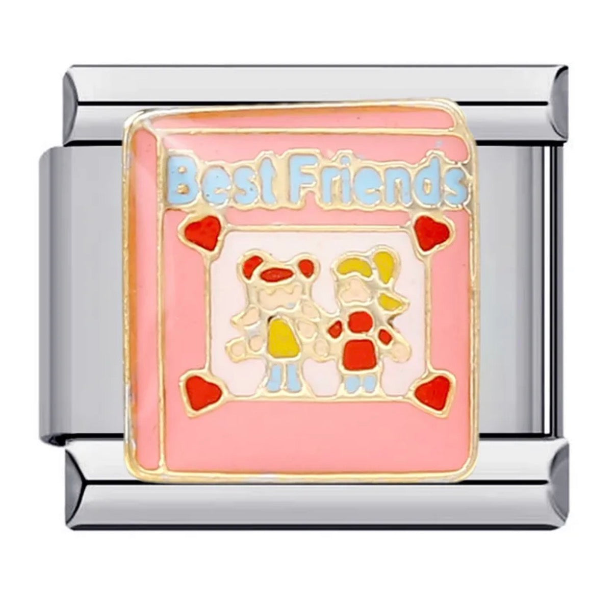 Charm Italiano Plateado Best Friend