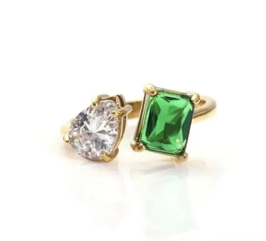Anillo Kylie Piedra Doble