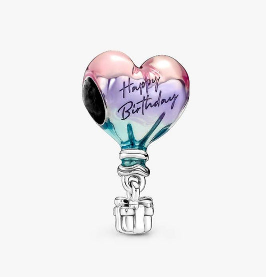 Charm Chapado Happy Birthday Globo Aerostático