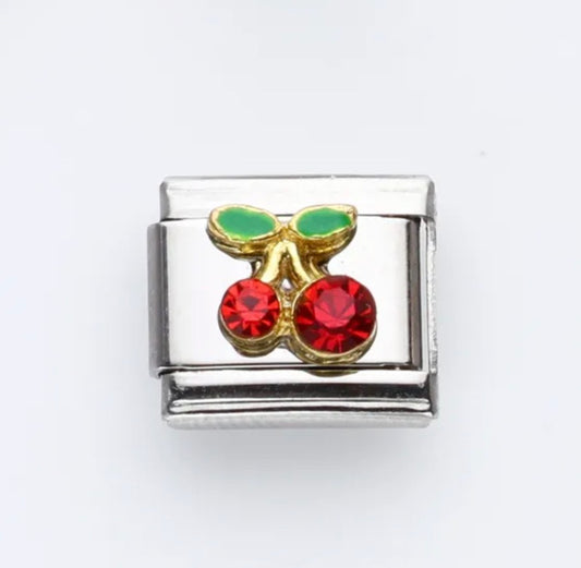 Charm Italiano Plateado Cereza