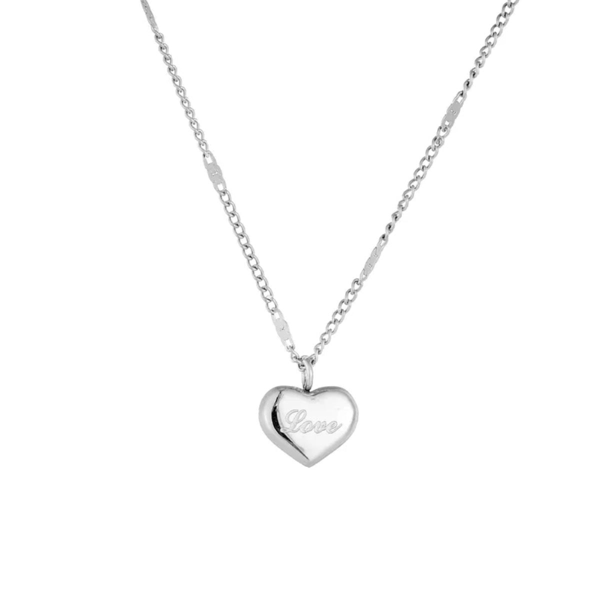 Collar Corazón Mini Love Plateado