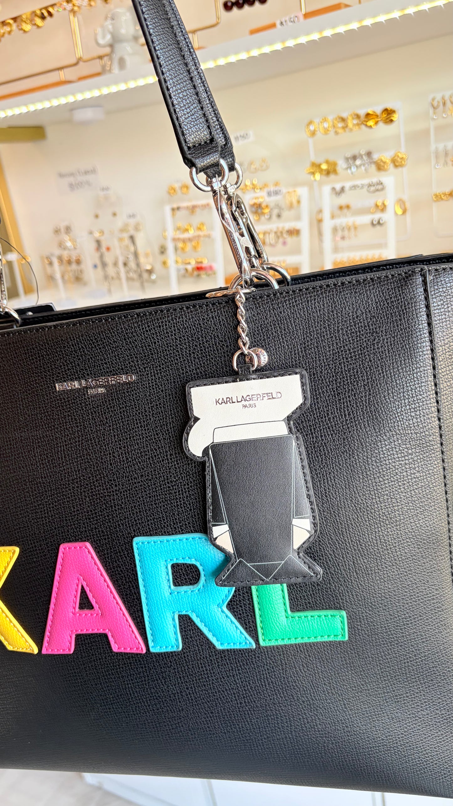 Bolsa Dama Tote Negro Karl Lagerfeld