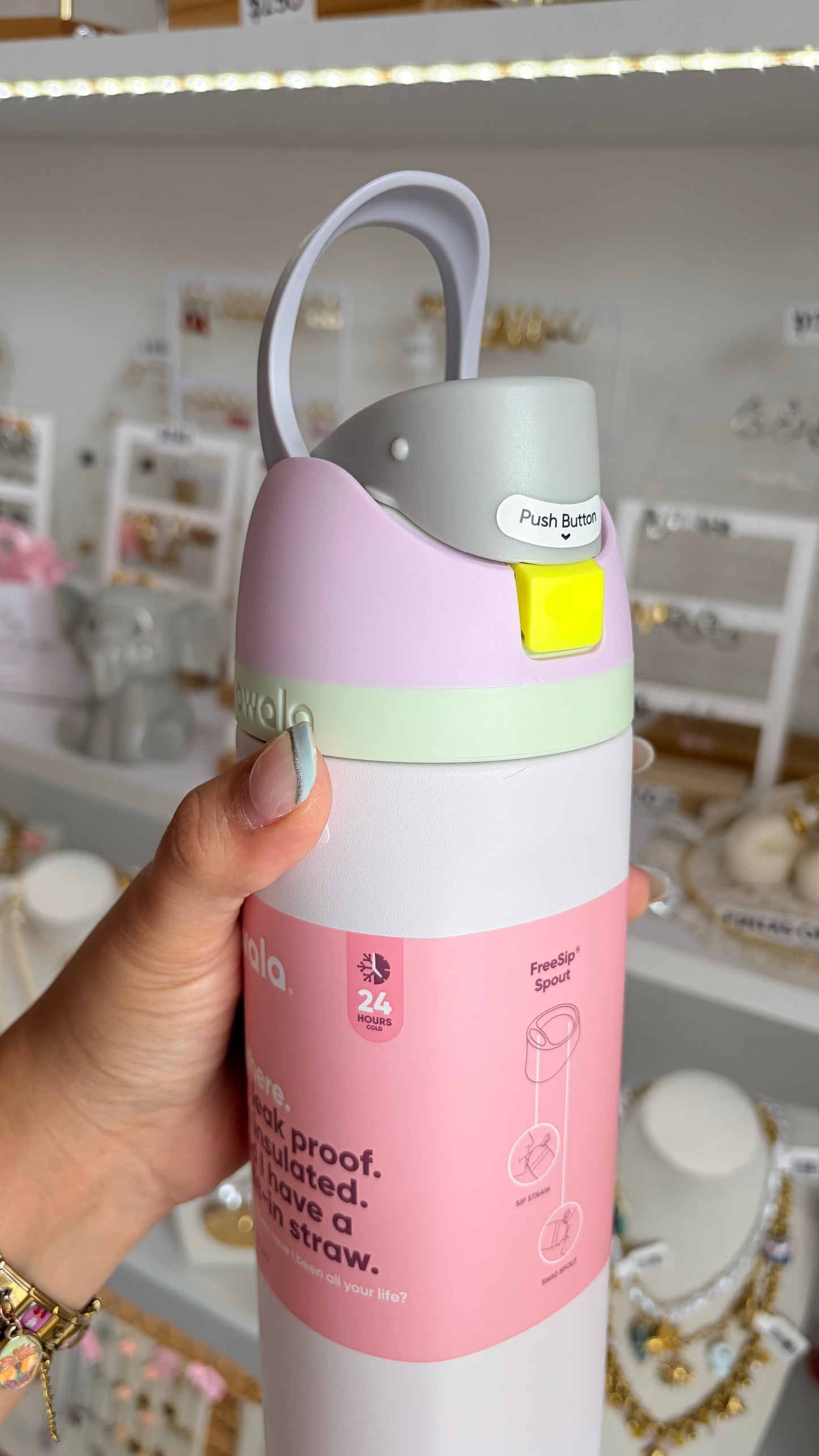 Termo Gris Y Morado 710ml Owala