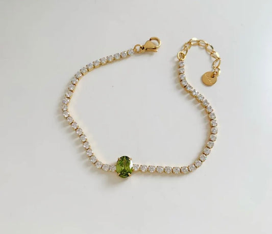 Pulsera Piedra Verde