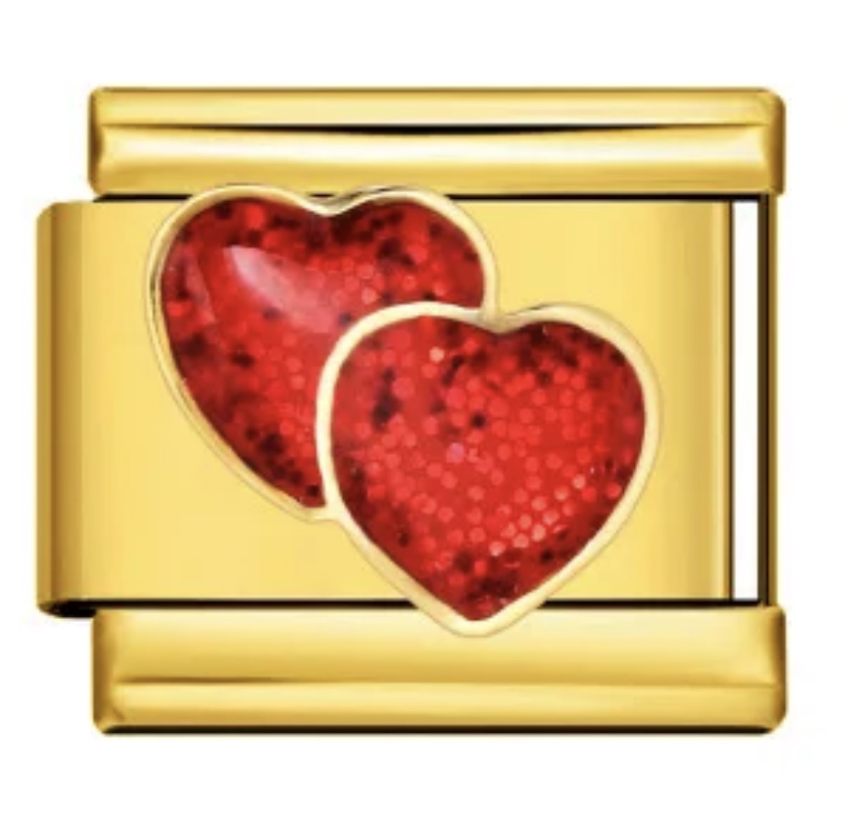 Charm Italiano Corazones Rojos