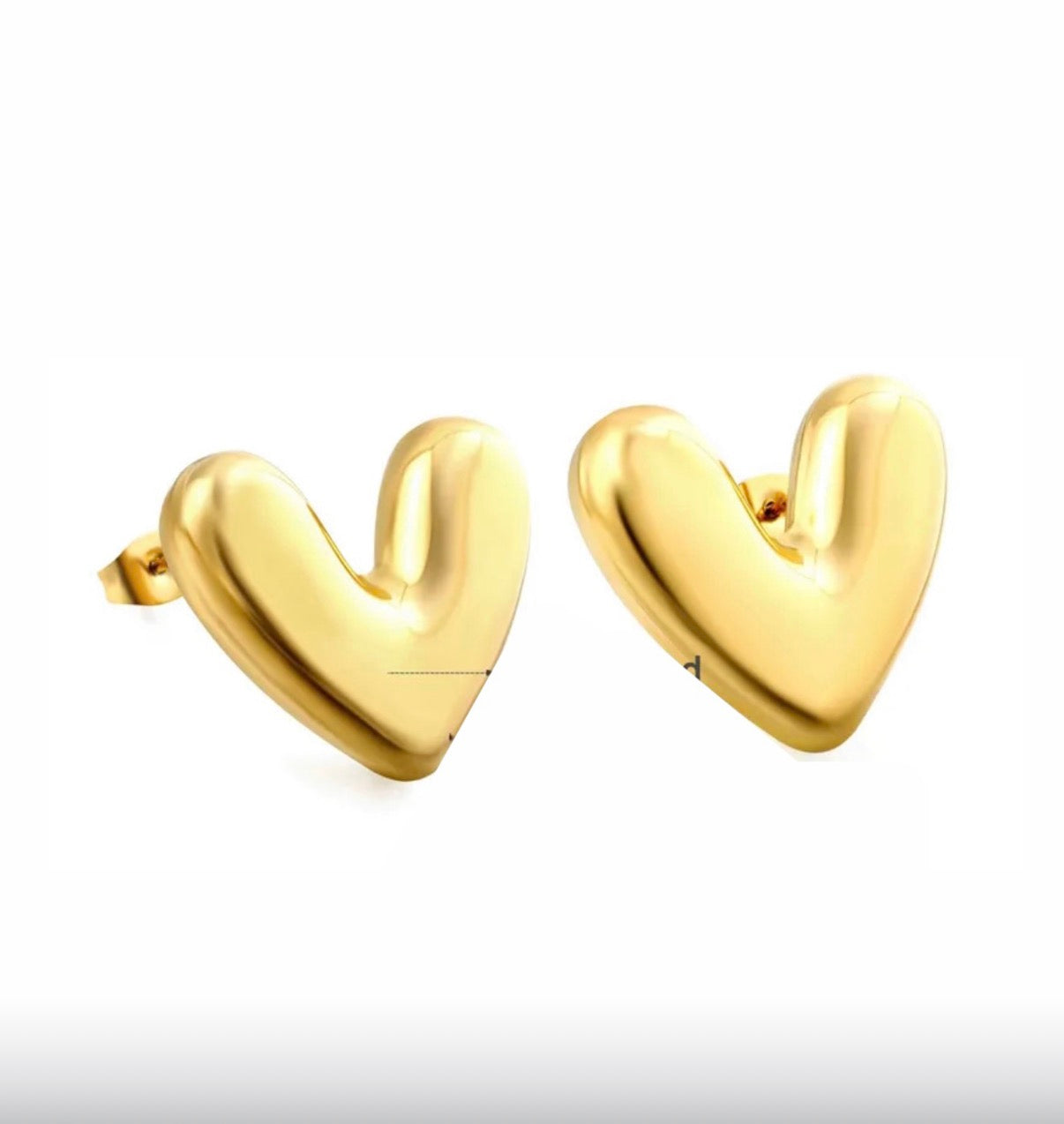 Aretes Mini Corazón Ancho