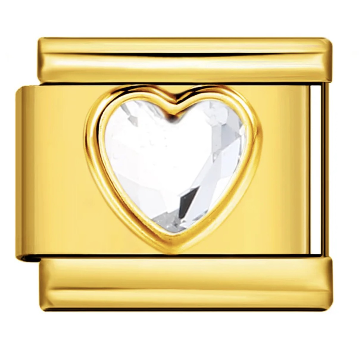 Charm Italiano Corazón Blanco