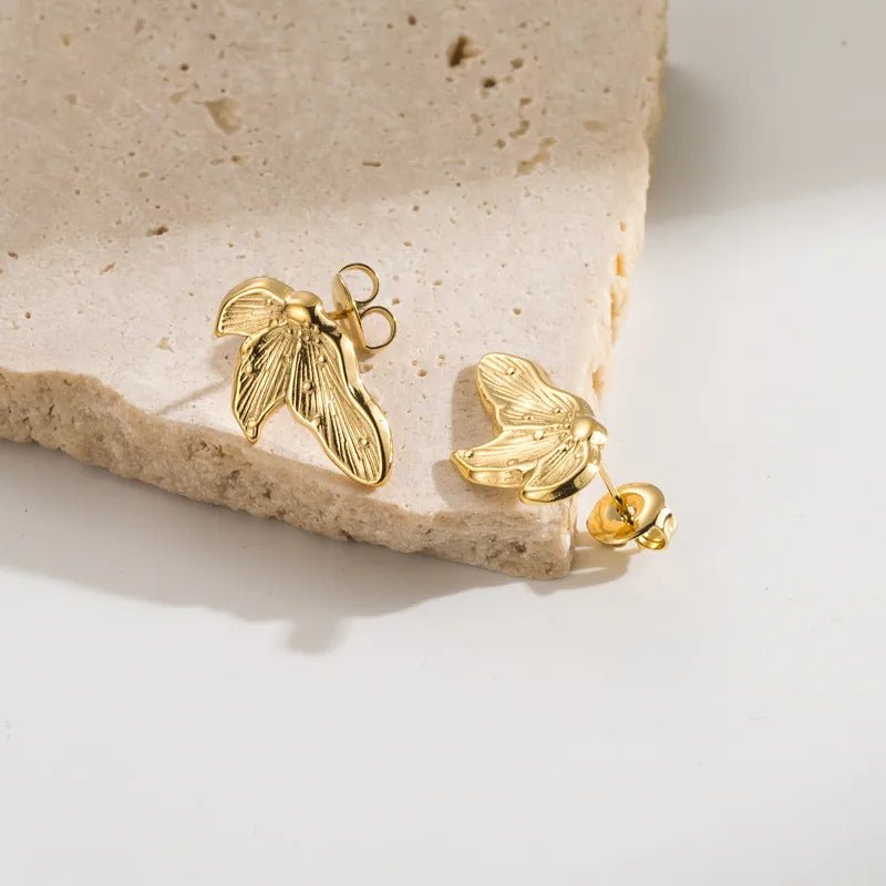 Aretes Hojas Haladas Chicos