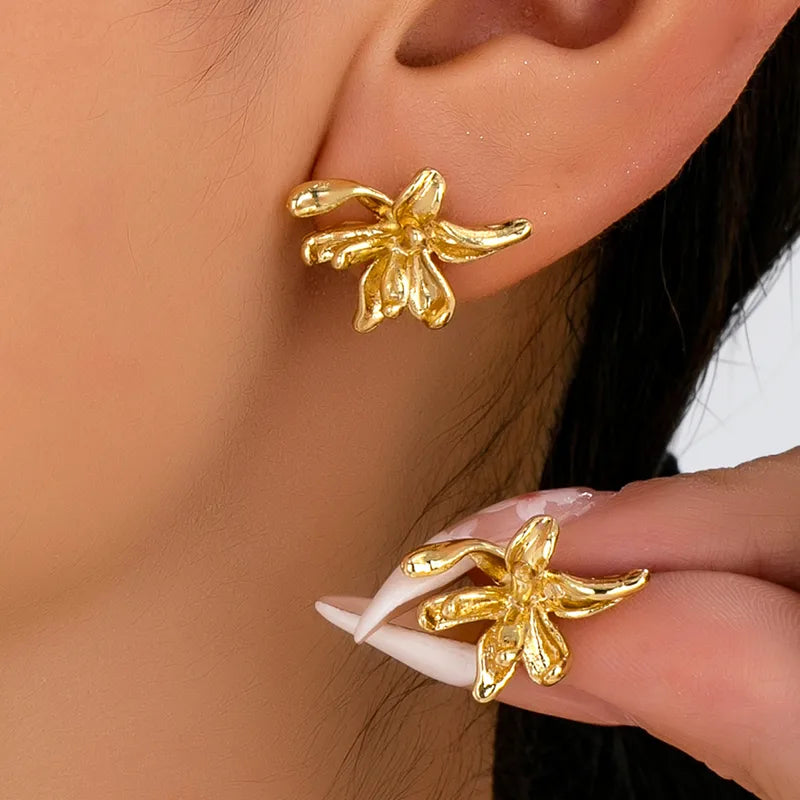 Aretes Hojas de Flor