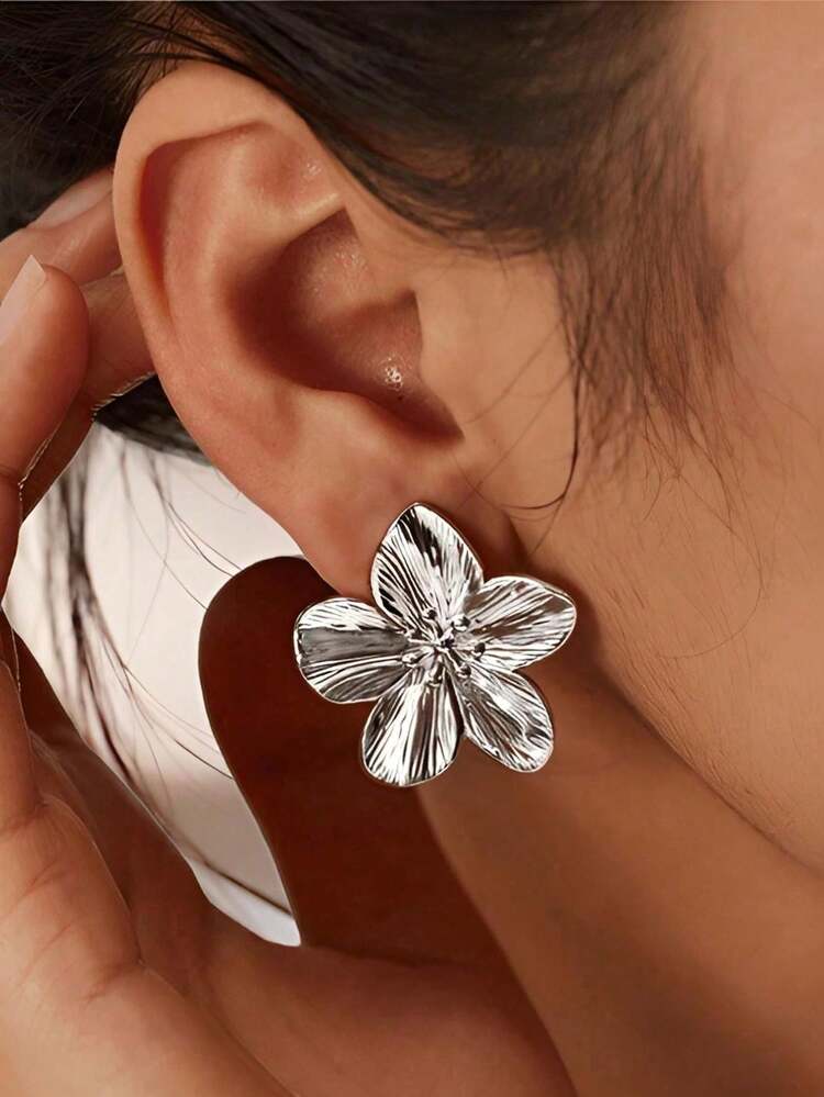 Aretes Flor Maxi