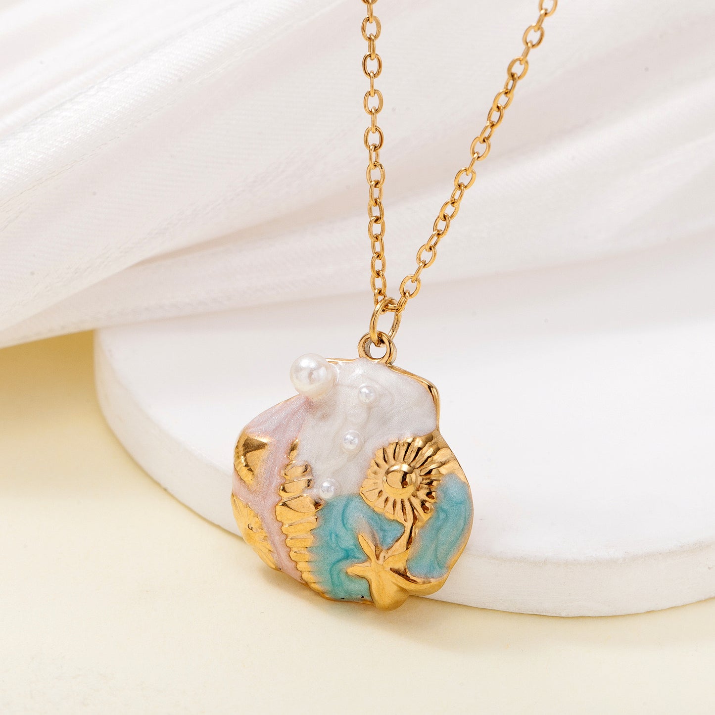 Collar Colores Mar Concha