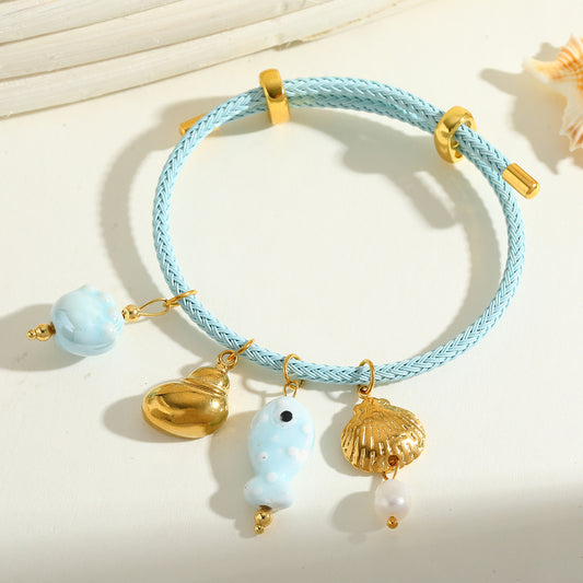 Pulsera Mar Pez Celeste