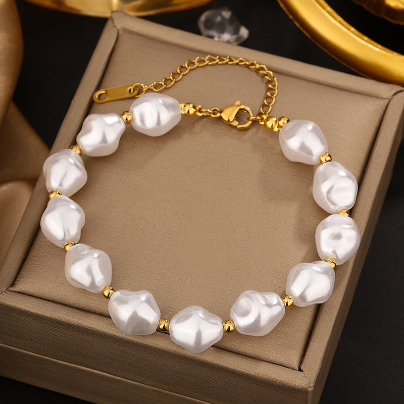 Pulsera Perlas Irregulares