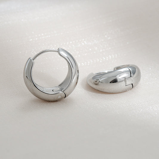 Arracadas Lissa 14mm Plateado