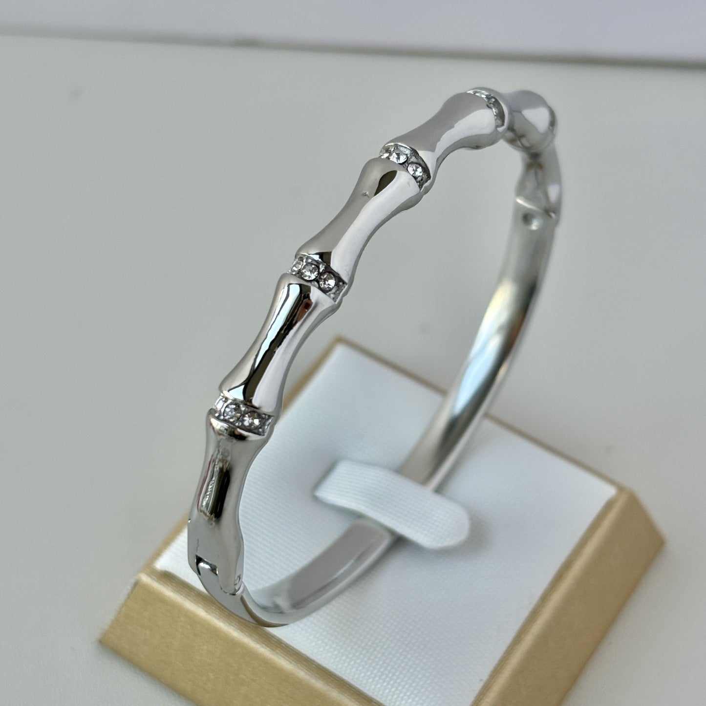 Brazalete Bambú Con Piedras