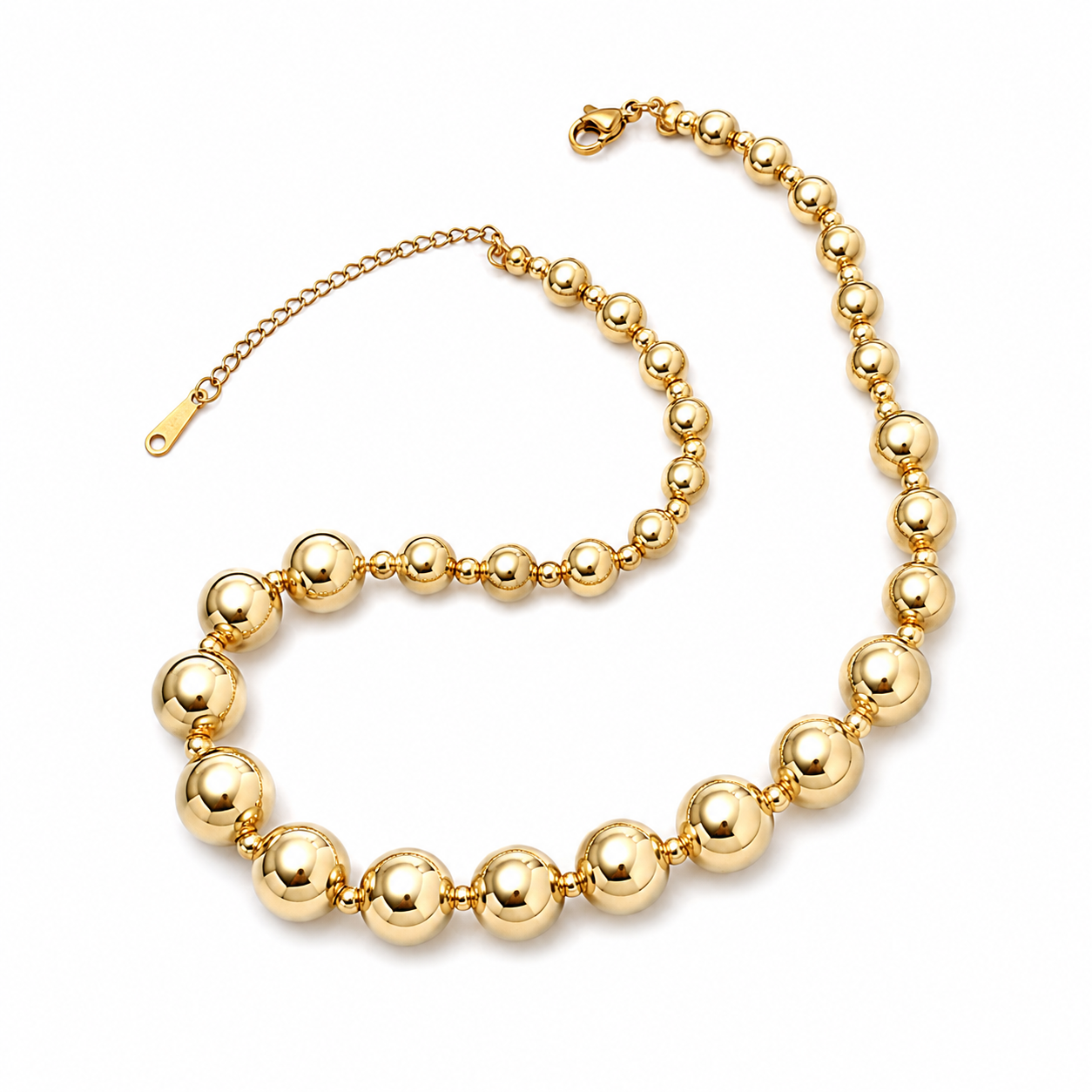 Collar Borlas Doradas Maxi