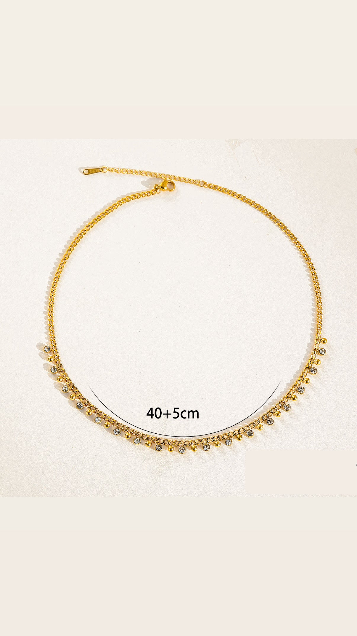 Collar Piedras Blancas Y Borlas