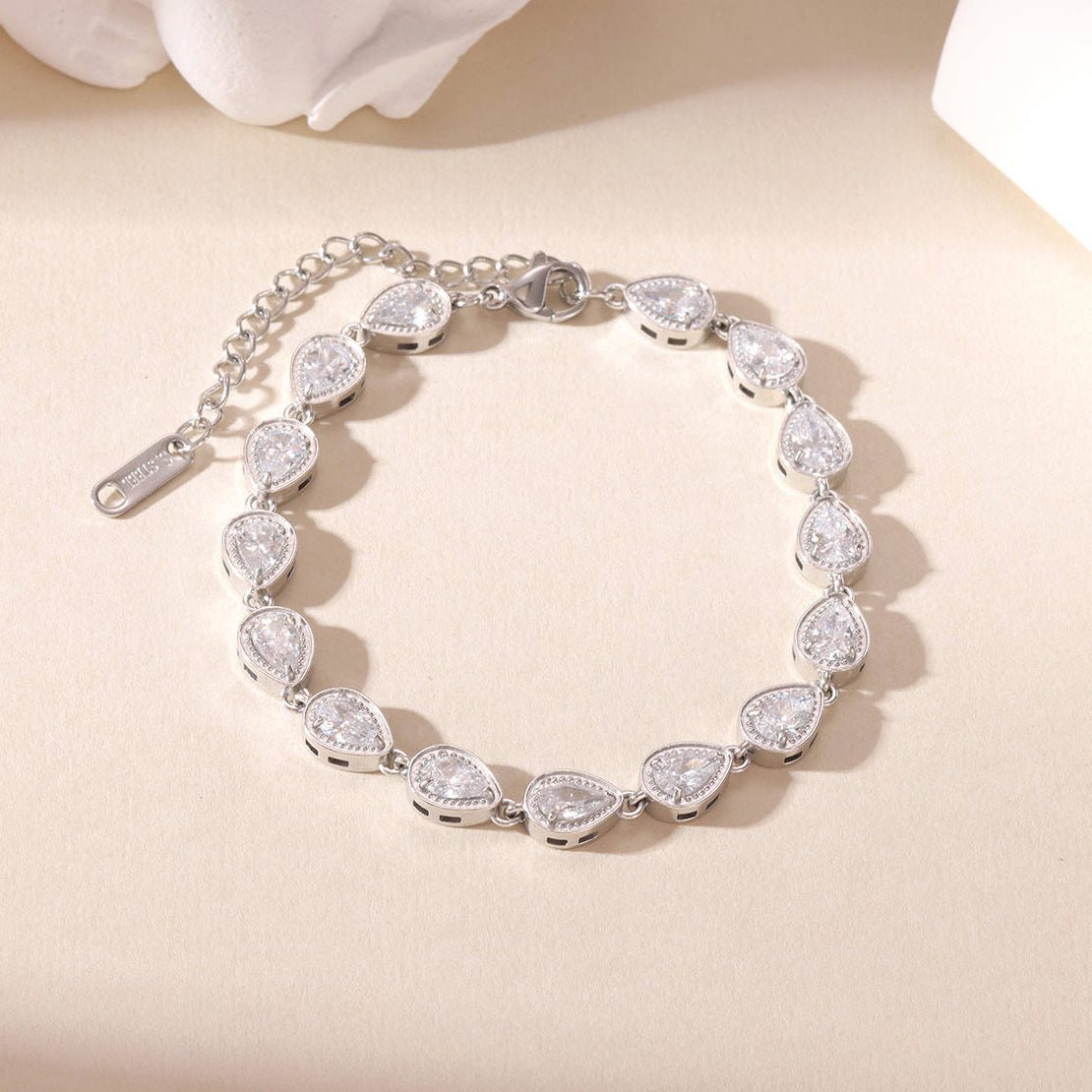 Pulsera Gota Blanco