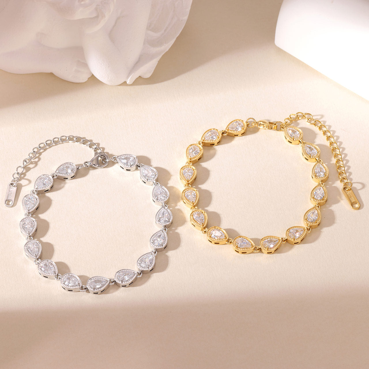 Pulsera Gota Blanco