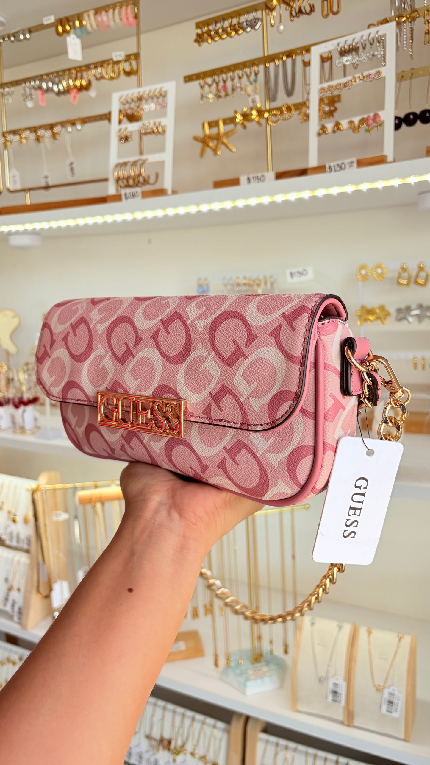 Bolsa Dama Rosa Guess