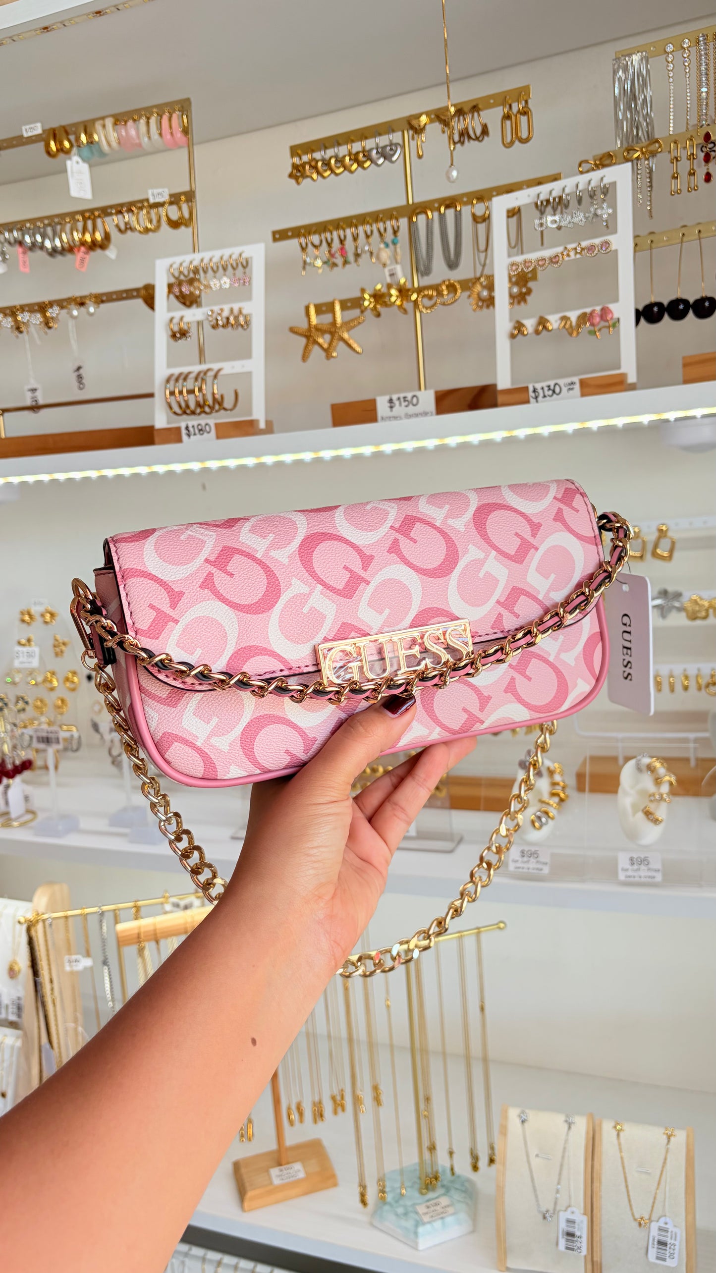Bolsa Dama Rosa Guess
