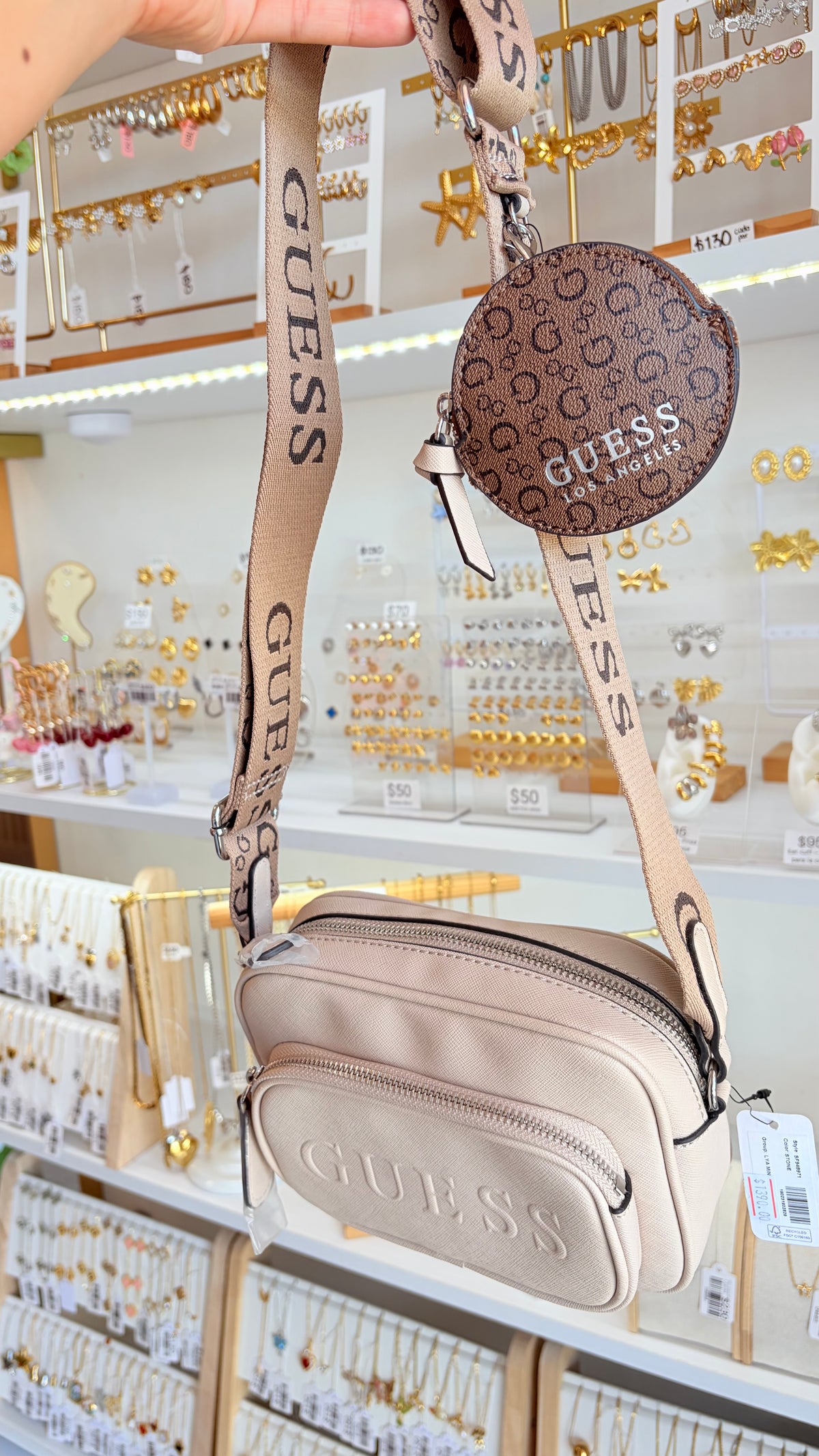 Bolsa Dama Nude Guess