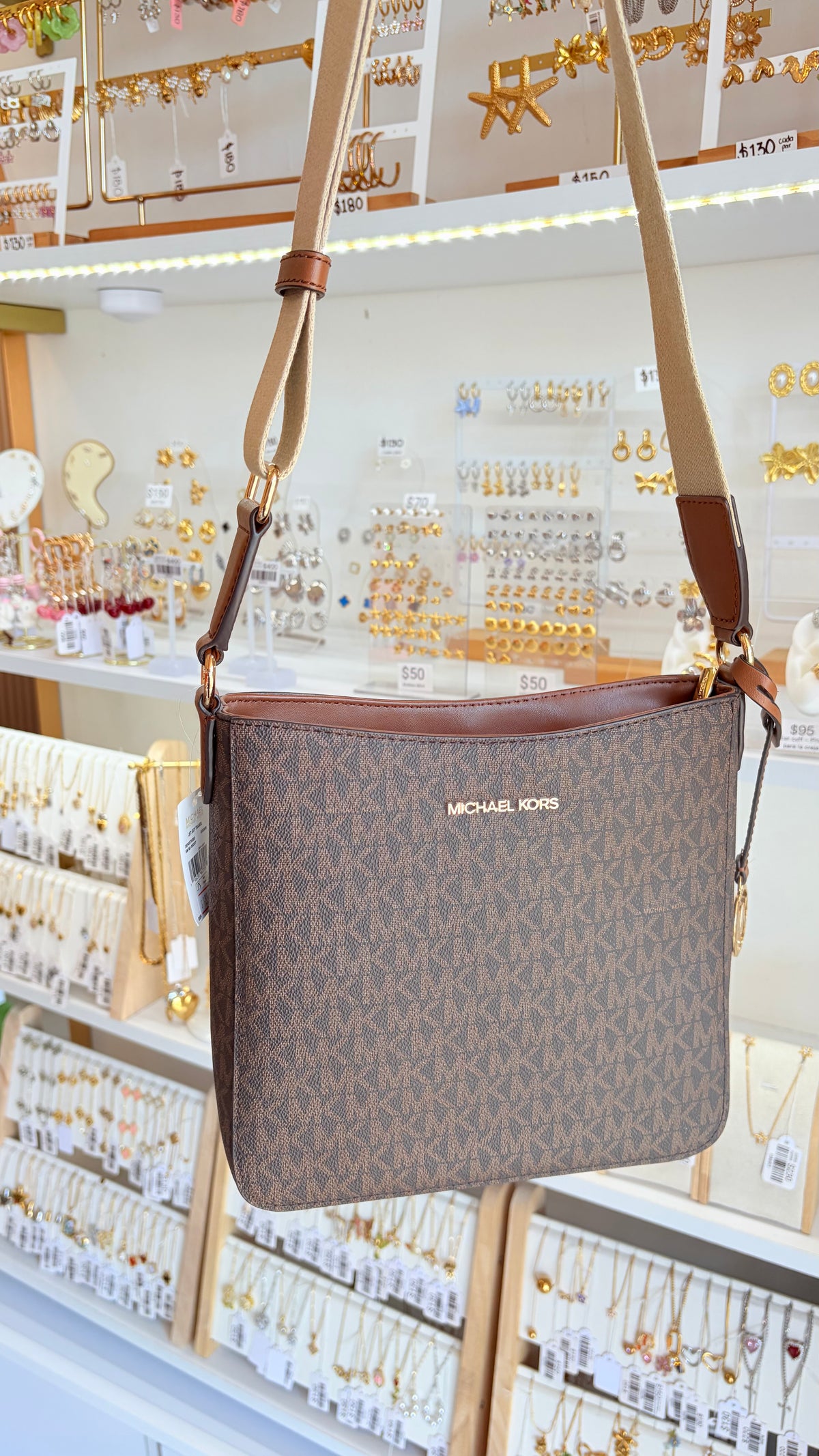 Bolsa Dama Crossbody Chocolate Michael Kors