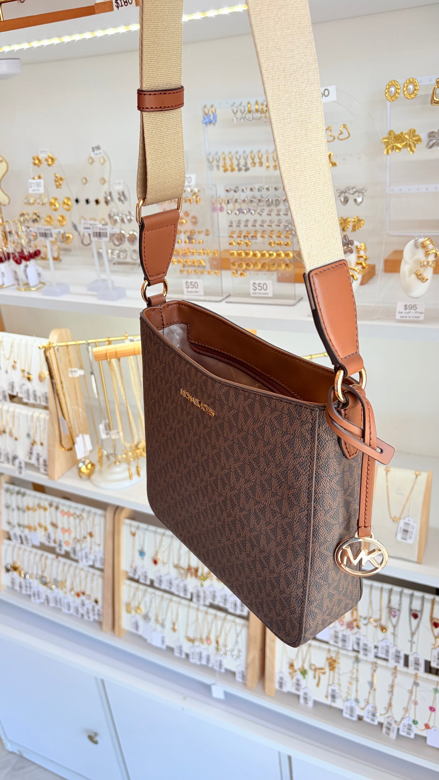 Bolsa Dama Crossbody Chocolate Michael Kors