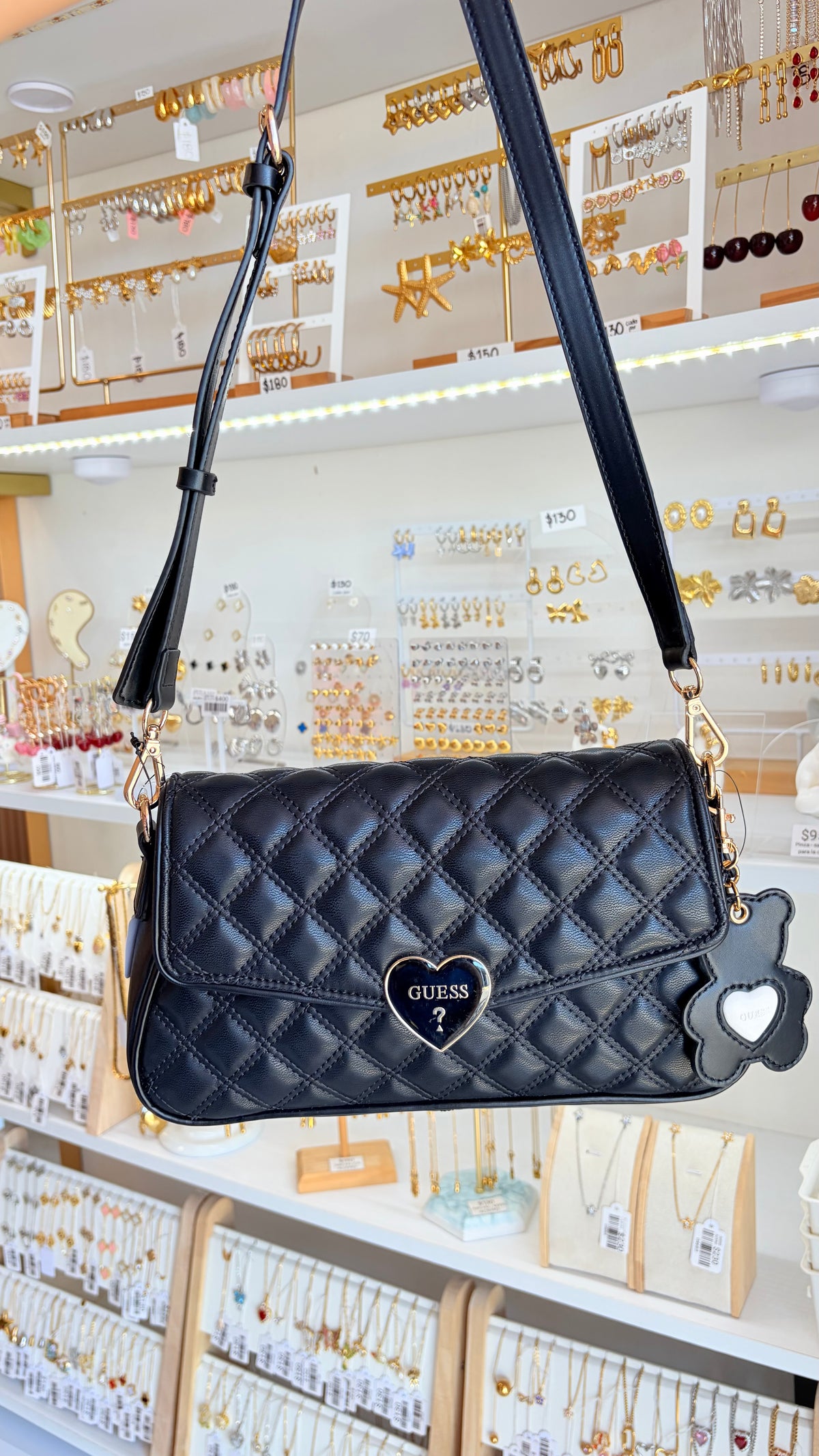 Bolsa Dama Crossbody Negra Guess