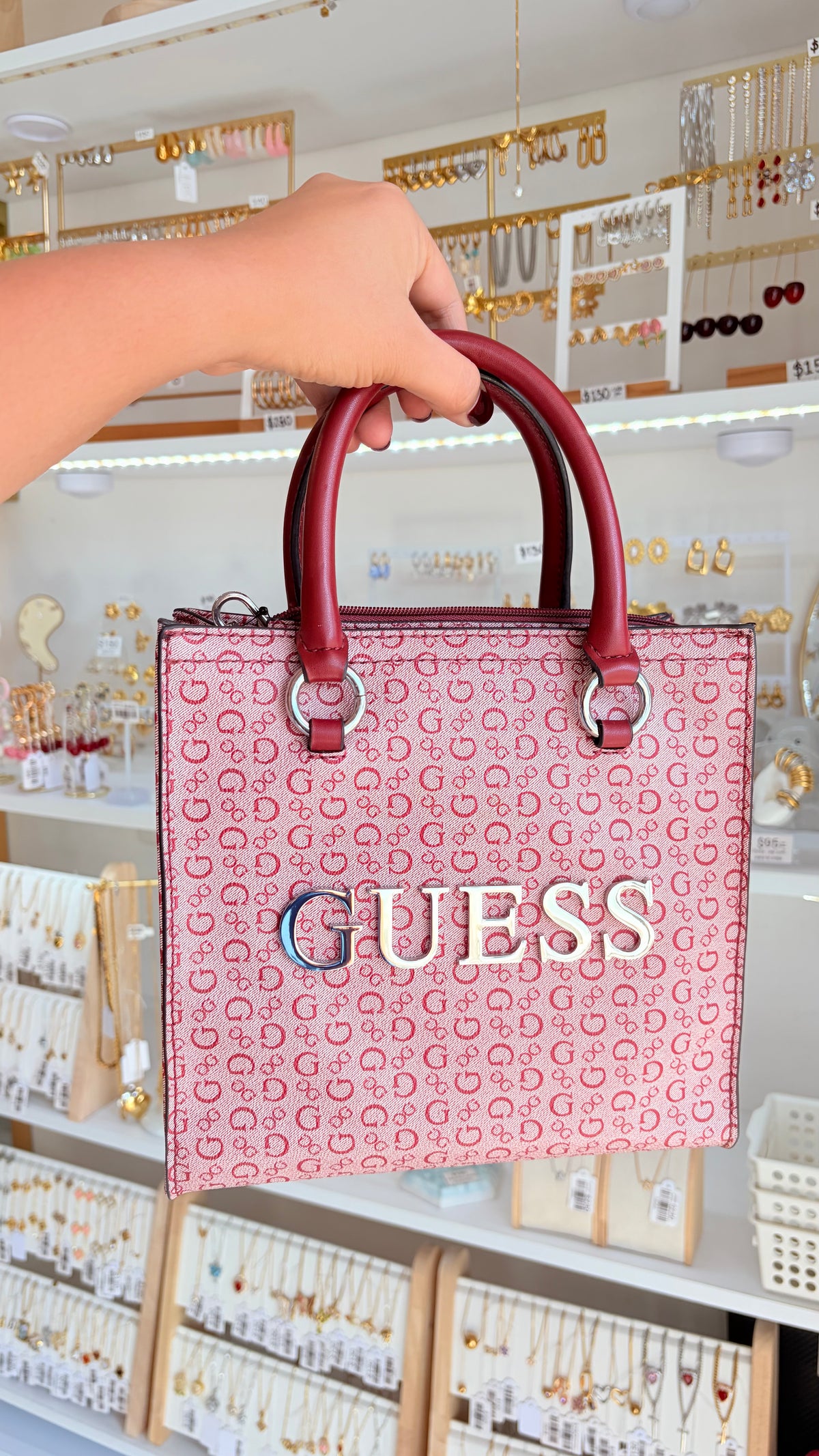 Bolsa Dama Crossbody Roja Guess