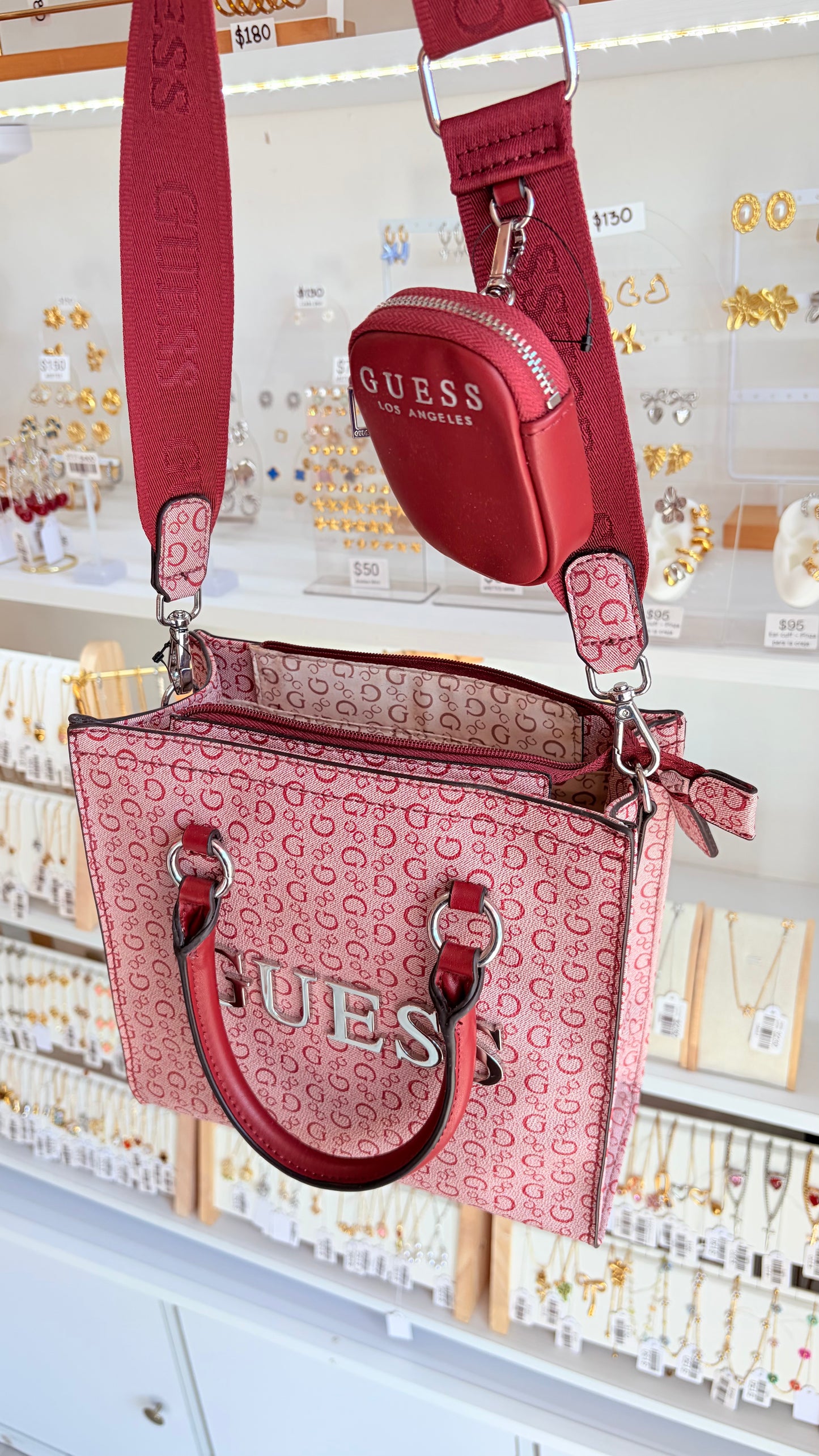 Bolsa Dama Crossbody Roja Guess